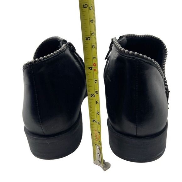 Lucky Brand Womens Perrma Leather Embellished Moto Ankle Boots Black Size 8M - Picture 7 of 9